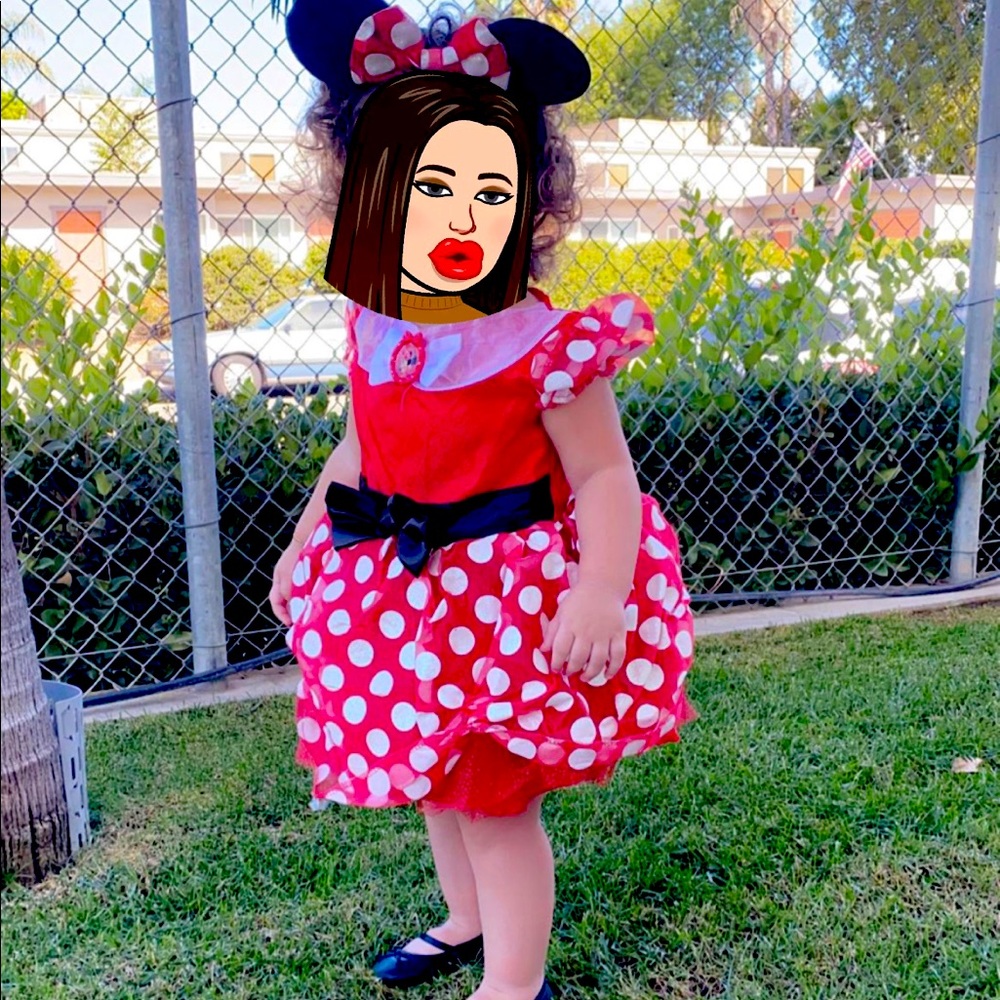 Micke mouse dress with headpiece and shoes